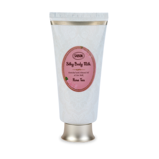 Zijdezachte lichaamsmelk tube Rozenthee 200ml