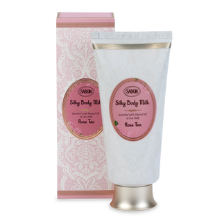 Zijdezachte lichaamsmelk tube Rozenthee 200ml