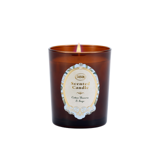 Geurkaars - Cotton Flowers & Sage