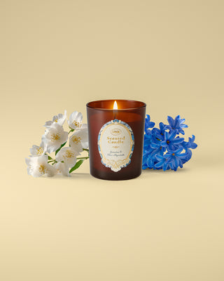 Geurkaars- Jasmine & Blue Hyacinth