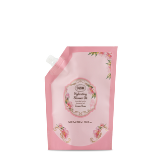 Navulverpakking Hydraterende Douche-olie 500 ml - Green Rose