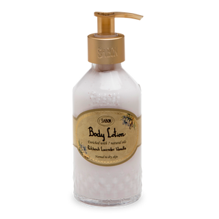 Lichaamslotion fles Patsjoeli Lavendel Vanille 200ml